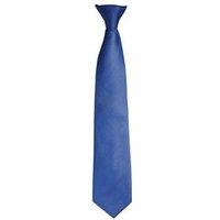 Premier Men's Fashion "Colours" Work Clip On Tie in Mid Blue