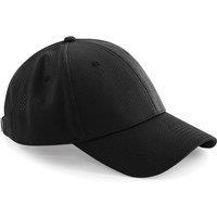 Beechfield Men's Air Mesh 6 Panel Cap in Black