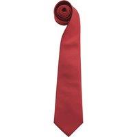 Premier Men's Fashion "Colours" Work Clip On Tie Pack of 2 in Red