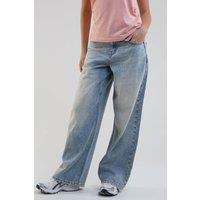 BCouture Women's Wide Leg Jeans in Light Blue | Size: 16R