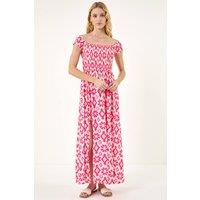 Roman Women's Aztec Bardot Dress in Pink | Size: 12