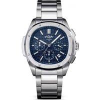 Rotary Men's RGB10031-05 Apex 100 40mm Watch in Silver