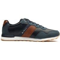 Ben Sherman Men's Owen Retro Trainers in Blue | Size: 10