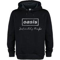 Amplified Men's Definitely Maybe Distressed Oasis Hoodie in Black | Size: Large