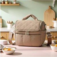 Living and Home Portable Insulated Lunch Bag Box Bento Storage for 4-6H in Taupe