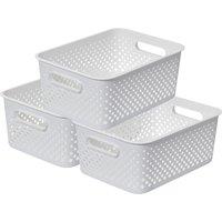 SmartStore Essence Large Sea Salt 'Storage Tray Basket' 11.4L x 3 in White