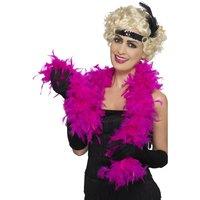 Smiffys Feather Costume Boa in Fuchsia