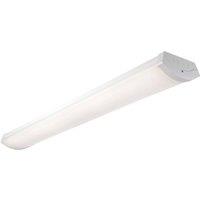 Netlighting Dualled 4ft Emergencyergency 38W Commercial Lighting Matt White Paint