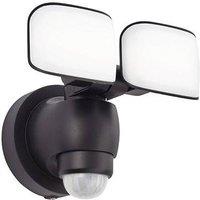 Netlighting Sentinel Integrated LED Outdoor Wall Light Matt Black Frosted IP44