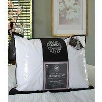 The Lyndon Company Soft as Down 233 Thread Count 100% Cotton Casing Soft to Medium Support Pillow in White