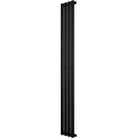 Monstershop Oval Single Column Radiator - 1800 x 240mm - Black