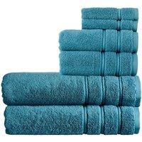 CHRISTY 'Antalya' 100% Turkish Cotton 6 Piece Luxury Bath Sheet Set in Blue