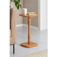 MH London Solid Mango Wood Free-Form Side Table, Accent End Table - Jasmine in Light Beige