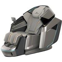 VCOMFORT Royal Glide Duo Pro Max 4D+ AI Massage Chair in Light Grey