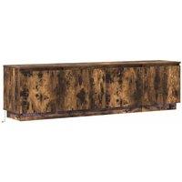 Berkfield Home TV Cabinet with LED Smoky Oak 180x38x49 cm Engineered Wood in Brown | Size: 180 x 38 x 49 cm