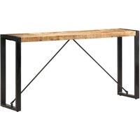 Berkfield Home Console Table 150x35x76 cm Solid Mango Wood in Brown | Size: 150 x 35 x 76 cm
