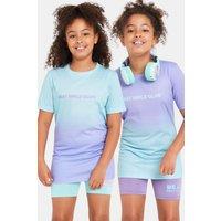Beat Girlz Club Girl's Speckle Print Two Pack T-Shirts in Lilac | Size: 11-12 Years