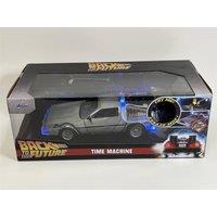 Jada Back to the Future Time Machine Working Lights 1:24 Scale 253255038 in Silver