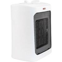 Tanness Ceramic Fan Heater with Tip-Over Protection - Heaters for Home - Black in White