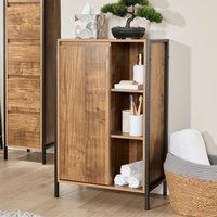 Home Source Locastra Bathroom Cabinet Storage Organiser With 1 Door & Shelves