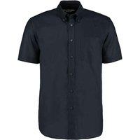 Kustom Kit Men's Workplace Short Sleeve Oxford Shirt in Navy | Size: 19 inches