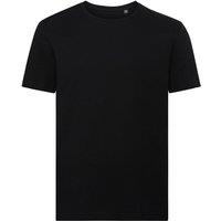 Russell Men's Plain Grey T-Shirt in Black | Size: Small