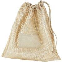 Westford Mill Men's Cotton Drawstring Bag in Natural | Size: Medium