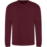 AWDis Men's Just Hoods Sweatshirt in Burgundy | Size: XS