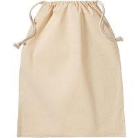Nutshell Men's Plain Cotton Drawstring Bag in Natural | Size: Medium