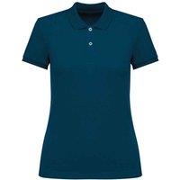 Native Spirit Women's Pique Polo Shirt in Teal | Size: 2XL