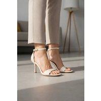Truffle Collection Women's Heeled Sandals Buckle Polyurethane Stiletto Summer Shoes in Dark Brown | Size: 6