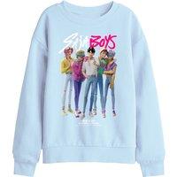 Netflix Kpop Demon Hunters Saja Boys Boy Band Kids Sweatshirt, Light Blue | Size: 9-11 Years