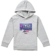 Netflix Kpop Demon Hunters Saja Boys Soda Pop Dance Kids Hoodie, Athl Heather in Light Grey | Size: 5-6 Years