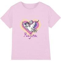 Netflix Kpop Demon Hunters Huntrix Saja Boys Rujinu Heart Fan Art Jr Tee, Pink | Size: 9-11 Years