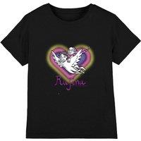 Netflix Kpop Demon Hunters Huntrix Saja Boys Rujinu Heart Fan Art Jr Tee, Black | Size: 5-6 Years