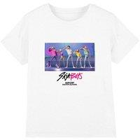Netflix Kpop Demon Hunters Saja Boys Soda Pop Dance Kids T-Shirt, White | Size: 12-13 Years
