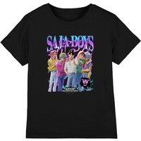 Netflix Kpop Demon Hunters Saja Boys Bootleg Kids T-Shirt, Black | Size: 7-8 Years