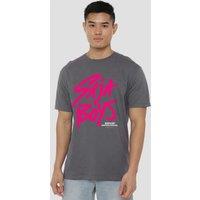 Netflix Kpop Demon Hunters Saja Boys Pink Logo T-Shirt, Charcoal | Size: 4XL