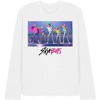 Netflix Kpop Demon Hunters Saja Boys Soda Pop Dance Long Sleeve T-Shirt, White | Size: Small