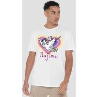 Netflix Kpop Demon Hunters Huntrix Saja Boys Rujinu Heart Fan Art Tee, White | Size: 2XL