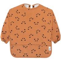 Yum Yums Baby Coverall Silicone Weaning Bib - Panda Paws in Brown