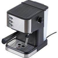 Living and Home 1.5L Espresso Machine 20 Bar with Milk Frother Steam Wand in Black