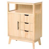 Nordlys Bathroom Storage Cabinet Wood in Brown