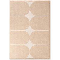THE RUGS Reversible Weatherproof Indoor Outdoor Rug Polypropylene Durable in Beige | Size: 200 cm x 290 cm