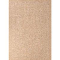 THE RUGS Kona Reversible Rug - Indoor Outdoor Flat Woven Polypropylene Low Pile in Beige | Size: 200 cm x 290 cm