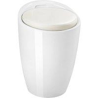 tectake Bathroom Stool in White