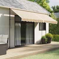 Berkfield Home Replacement Fabric for Awning Multicolour Stripe 4x3.5 m