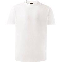 MODISHION Men's Solid Short Sleeve T-Shirt with Crew Neck in White | Size: 2XL