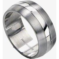 Fred Bennett Men's Stainless Steel Ring FB-R2510 in Silver | Size: X