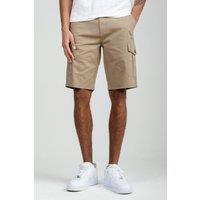 Tokyo Laundry Men's Cotton Cargo Shorts in Stone | Size: 2XL